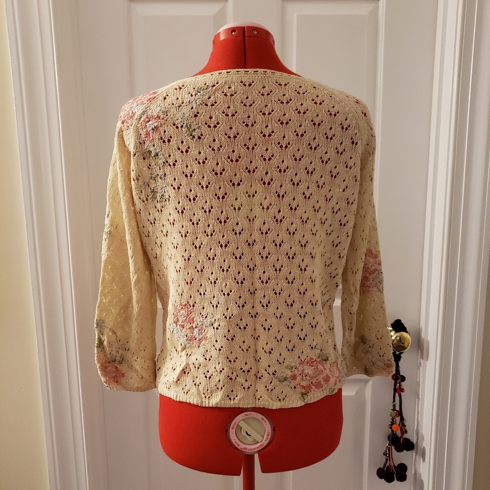 SIGRID OLSEN Embrodered Knitted Sweater - Picture 5 of 7